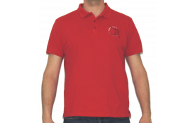 Polo Rouge Logoté Club